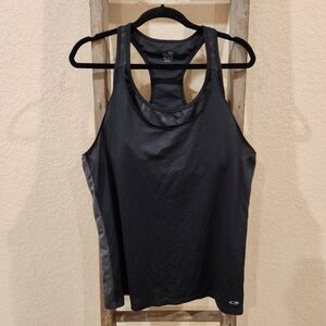 Champion Women's Black Athletic Workout Tank Top Built-in-Bra - Size XXL
